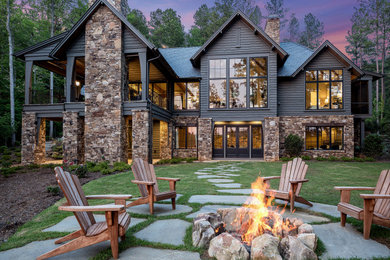 Rustic exterior home idea in Other