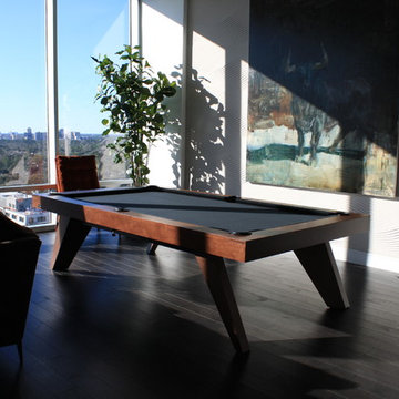 Modern Billiards Table with a Table Tennis Conversion Top by 11 Ravens (Trigon)