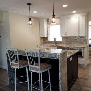Kitchen Update Done With Cabinets in Both White and Java