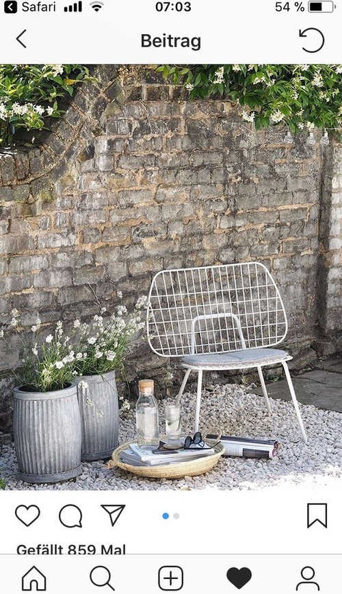 Hinterhof mit Terrasse Umgestaltung Idee