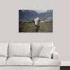 "Herd of Texas Longhorn cattle in a field" Canvas Art, 36"x24"x1.25"