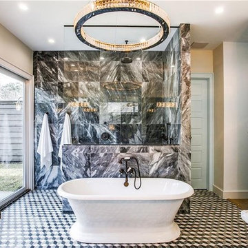 Revamped Marble-Walled Bathroom Remodel in San Jose, CA - Simply Elegant!!