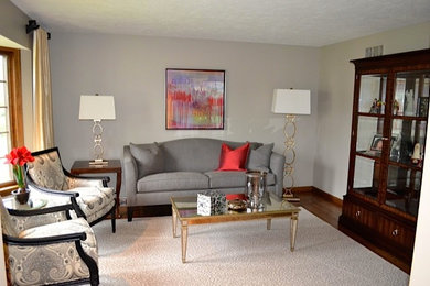 Transitional living room photo in Other