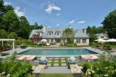 Dover, MA Custom Pool, Spa and Patio