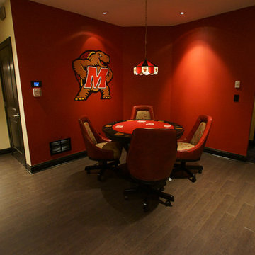 Red And Black Game Table Corner