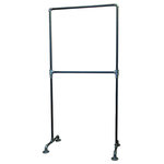 William Roberts Vinatge - Industrial Pipe Double Row Clothing Rack by William Roberts Vintage - This Industrial Style Pipe Double Row Clothing Rack is made using heavy duty 1 inch (Outside Diameter) Pipe and Pipe Fittings.