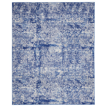 Nourison Whimsicle 8'4" x 11'6" Ivory Navy Modern Indoor Area Rug