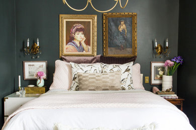 Inspiration for a transitional bedroom remodel in Chicago
