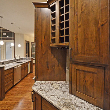 Quintessential Knotty Alder Kitchen