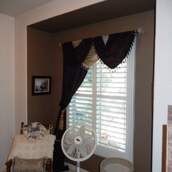 NewStyle Shutters with Draperies - Interior Shutters