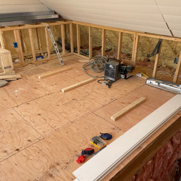 Finishing a stud-bare Attic Space to create a great family recreation room