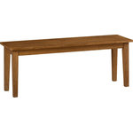 Jofran - Simplicity Caramel Bench, Honey - Simplicity Honey BenchThe possibilities are endless with our Simplicity collection.  Combining classic style elements with solid wood construction and three rich options for finish, you can truly create the exact look you want- without breaking the budget. Product Dimension :18"H x 48"W x 14"D