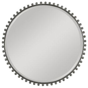 Uttermost Taza Round Iron Mirror 09691
