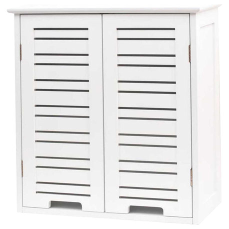 Wall Mounted Bathroom Medicine Cabinet Miami White Wood, Miami