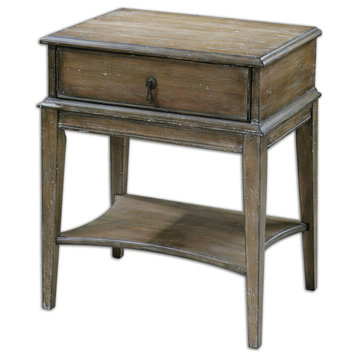 Hanford Weathered Accent Table, Natural