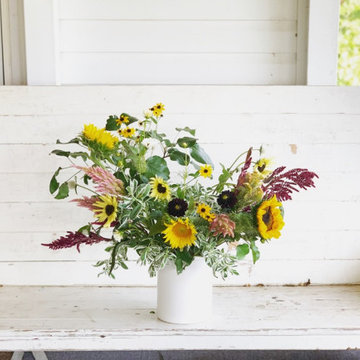 Slow Flowers September 2019 Inspiration: Sunflower & Rudbeckia Floral Designs