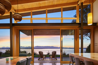 Inspiration for a modern home design remodel in Seattle