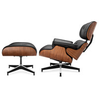 Leather Swivel Accent Chair and Ottoman
