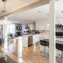 OPEN CONCEPT LIVING ABOVE A SALON