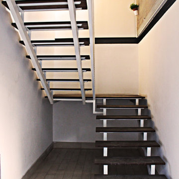 Progetto e realizzazione scala in acciaio