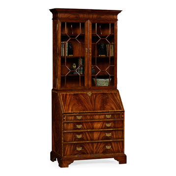 Georgian Style Mahogany Cabinet With Glazed Bars