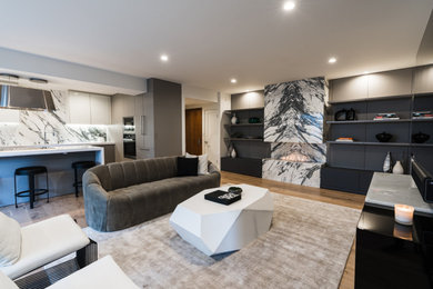 Inspiration for a contemporary living room remodel in Los Angeles