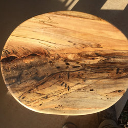 Spalted Maple and Hard Maple Stool - Folding Chairs And Stools
