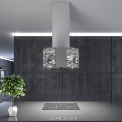 27&Prime; Murano Zebra Island Range Hood - Range Hoods And Vents