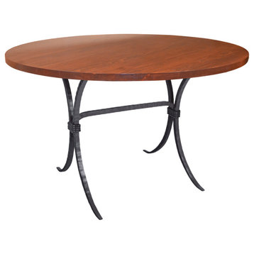 Salisbury Dining table, 48" Copper Top