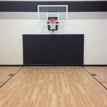 SnapSports®  Maple XL Sport Floor - Plymouth, MN Indoor Home Basketball Court
