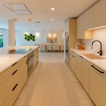 Luxury Living Room With Kitchen Interior, Modern House, Remodeling Ideas