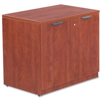 Alera Valencia Series Storage Cabinet, 34"x22 3/4"x29 1/2", Medium Cherry