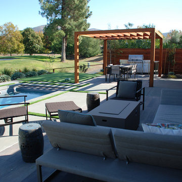 Napa golf course edge contemporary