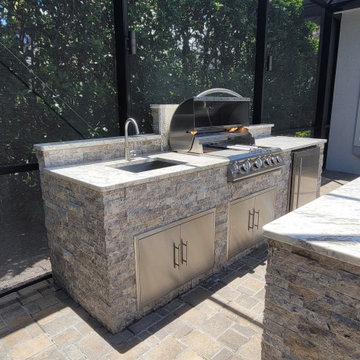 Parallel Outdoor Kitchen