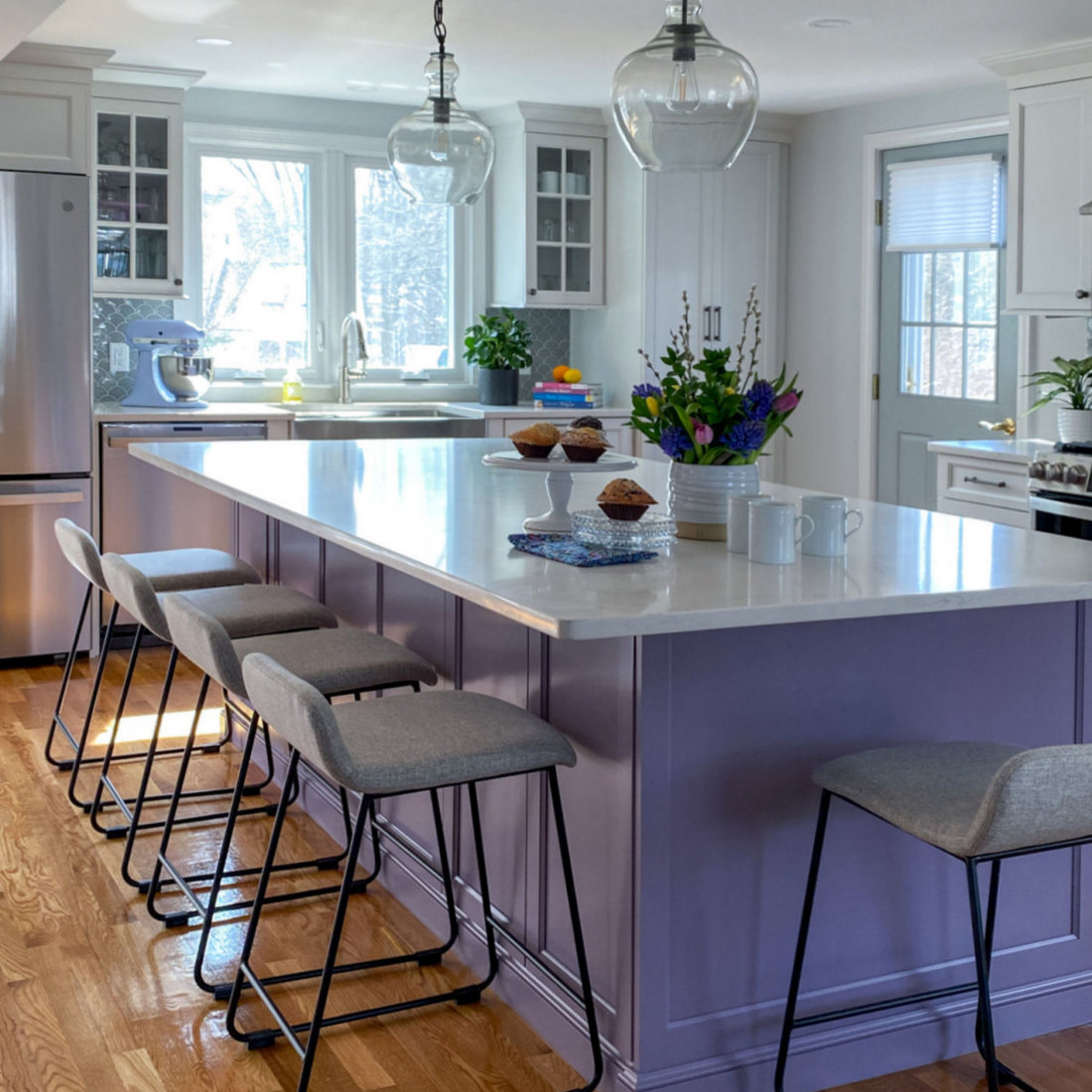 Lovely Lavender Custom Kitchen