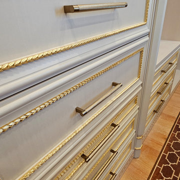High End Custom Italian closets for private residence in NYC.