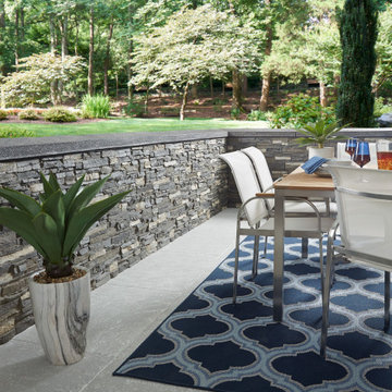 Patio Designs with Faux Stone and Brick