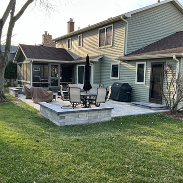 An Outdoor Room Around the Tree — UNILOCK Paver Patio in Naperville