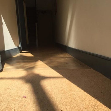 Installing Herringbone Wood Floor to Premises