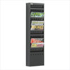 Safco 11-Pocket Steel Magazine Rack in Black