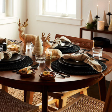Set a Minimal Collection Holiday Table