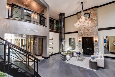 Inspiration for a mid-sized modern living room remodel in Miami