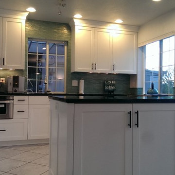 Shaker style painted kitchen