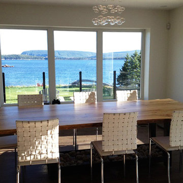 Salvaged Elm Live Edge Dining Table