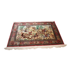 Pure Silk handmade Persian rug as a hanging wall decor - Floor Rugs