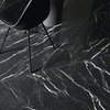Marquina Black Marble Look Rectified Porcelain Tile Matte, 36"x36"