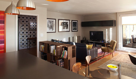 Houzz Tour: A Contemporary London Flat Gets a Retro Makeover