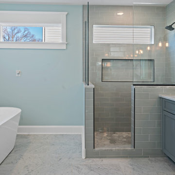 Two Story Alexandria Kitchen Provides Space and Coziness
