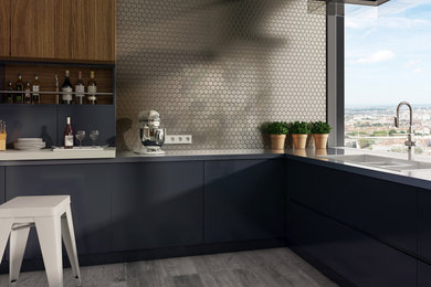 Gresite Decorativo Color Perla Pardo Serie Sixties