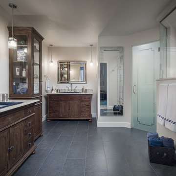 Refined Rustic Master Bathroom